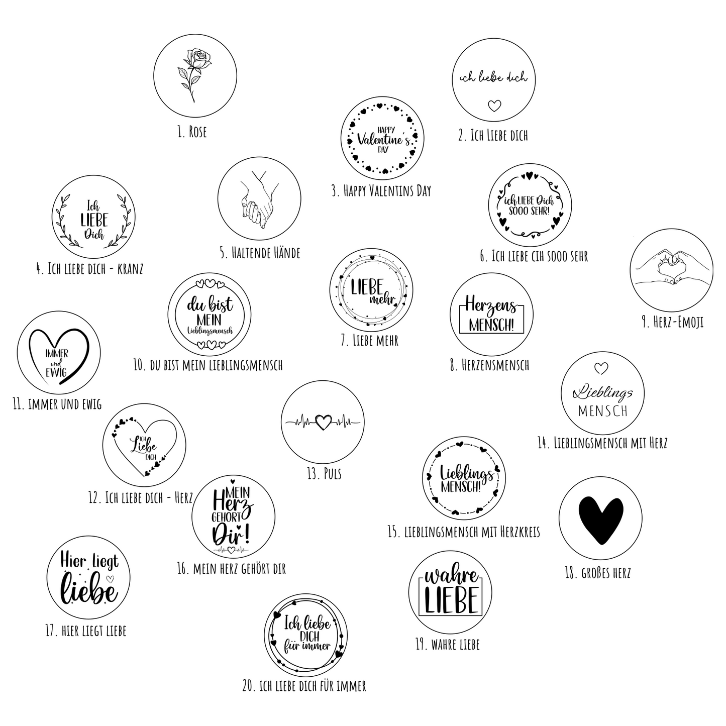 Schlüsselanhänger „Love“ aus Holz