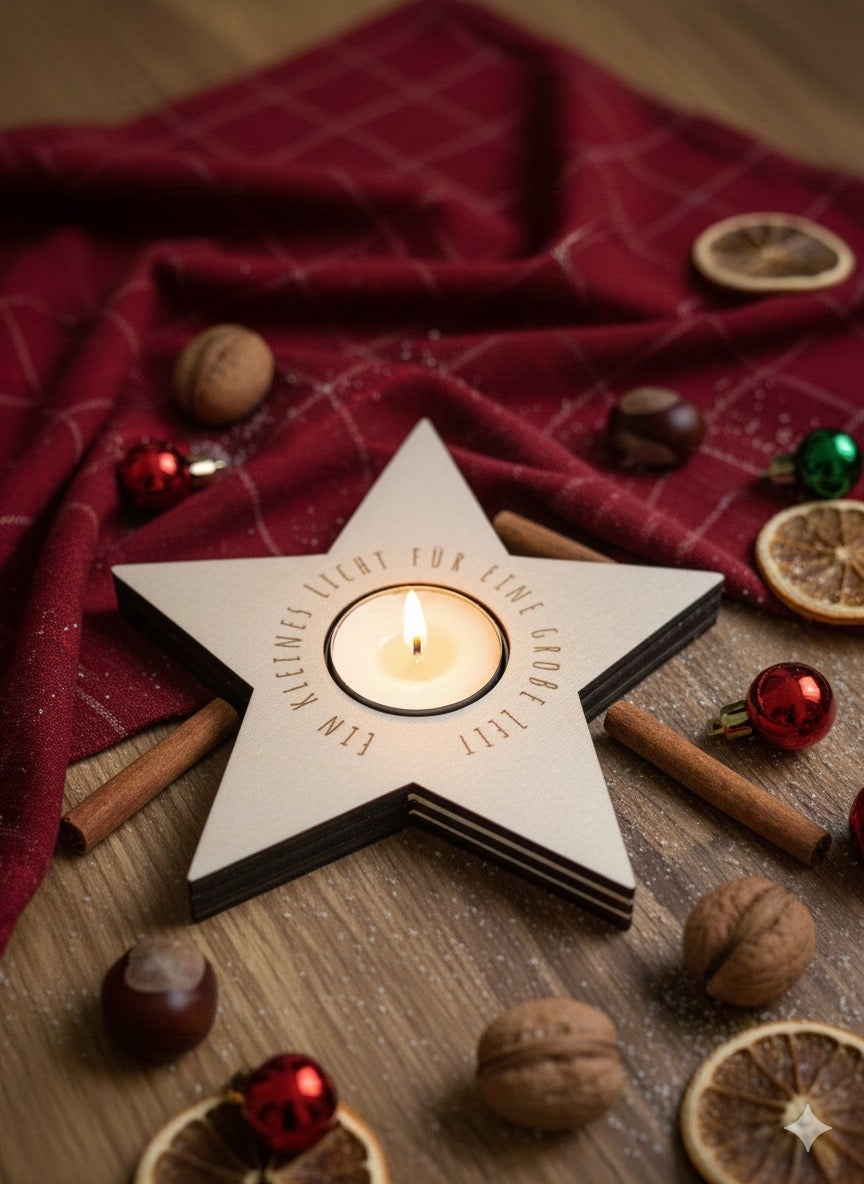 Advent-Teelichthalter - Stern