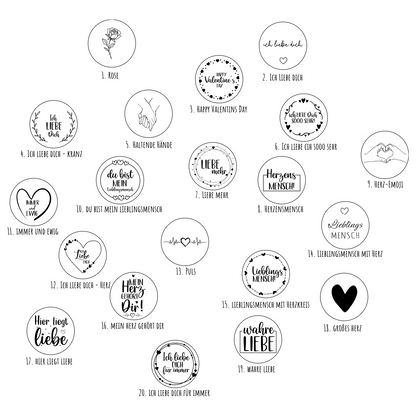 Schlüsselanhänger „Love“ aus Holz