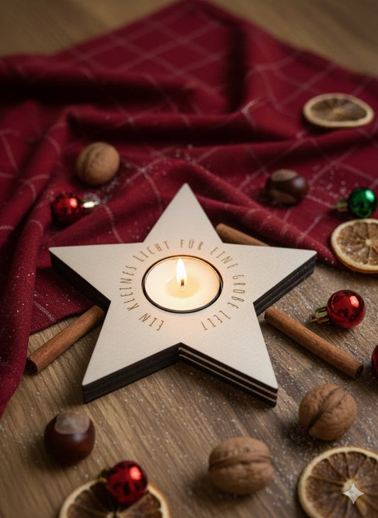 Advent-Teelichthalter - Stern